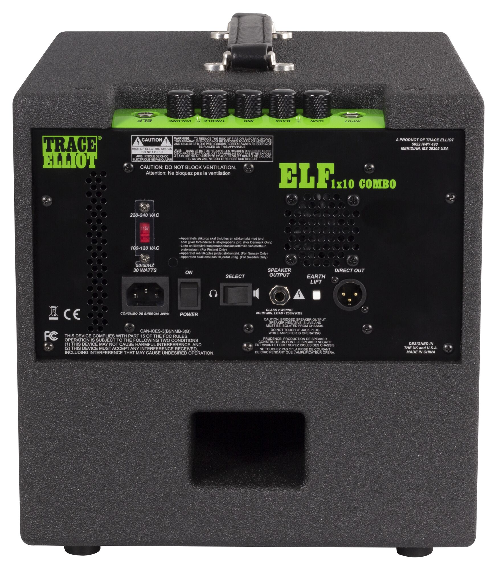 Trace Elliot® ELF® 1x10 Combo Bass Amplifier - Image 2